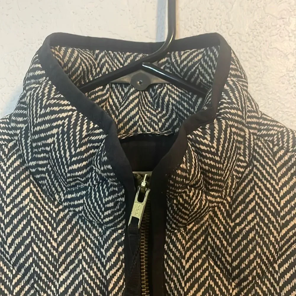 J. Crew herringbone print vest
